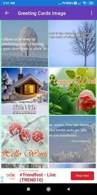 Happy Winter Wishes Greeting, Quotes, GIF android App screenshot 7